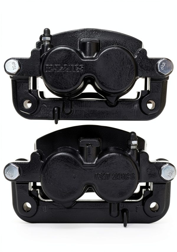 Power Stop Black Caliper Pair with Bracket Front Upgrade-3