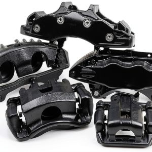 Power Stop Black Caliper Pair with Bracket Front Upgrade-0