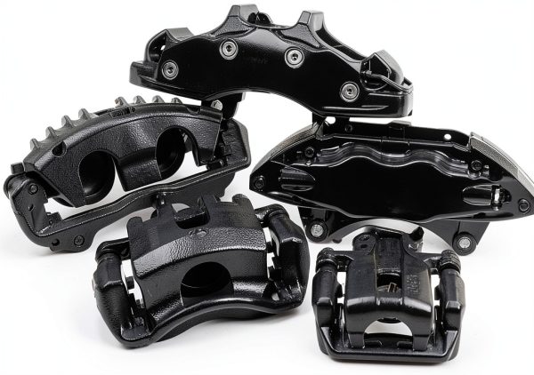 Power Stop Black Caliper Pair with Bracket Front Upgrade-0