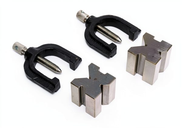 Precision Ground VEE Block PRAZTECH PRZ-40X32 40x32mm Silver Steel Set-4