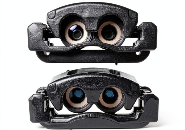 Power Stop Black Caliper Pair with Bracket Front Upgrade-2