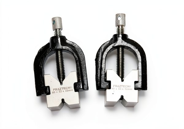 Precision Ground VEE Block PRAZTECH PRZ-40X32 40x32mm Silver Steel Set-3