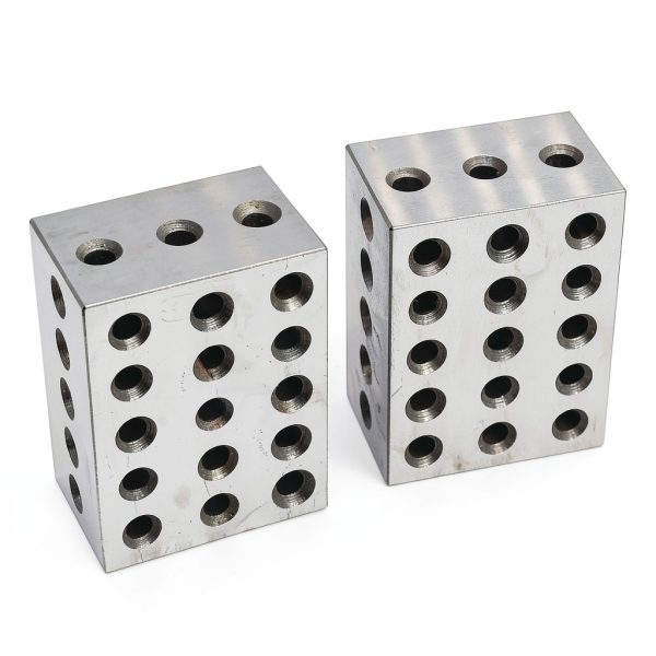 Nakkaa V Block 23-Hole Stainless Steel Hardened Tooling Block-0