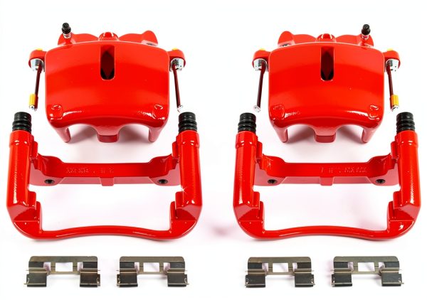 Power Stop Front Brake Calipers S4974 Powder Coated Upgrade Set-0