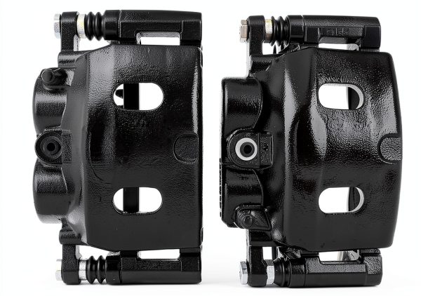 Power Stop Black Caliper Pair with Bracket Front Upgrade-4