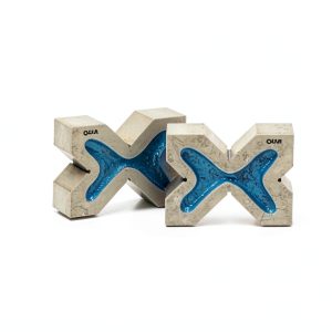 Quadruple V-Block Set, Closed-Grained Cast Iron, 4L x 1-3/16T x 4H inches, 4 Different Size Grooves, Precision Machining-0