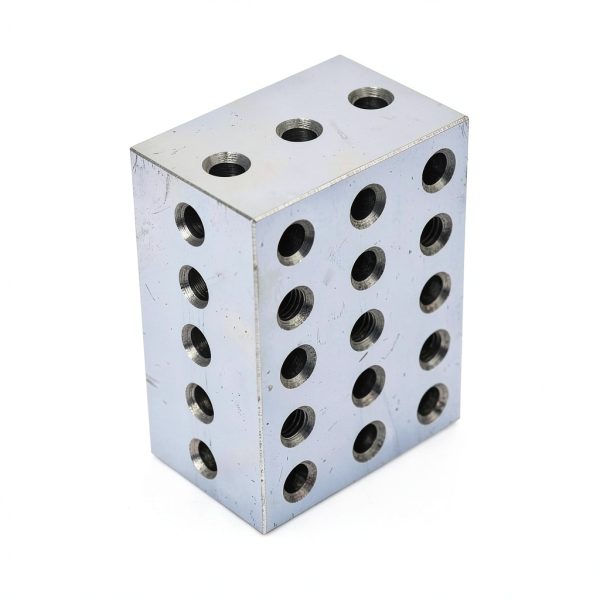 2-3-4 Blocks Matched Pair 23 Hole V Blocks TINVHY Hardened Steel 2x3x4-4