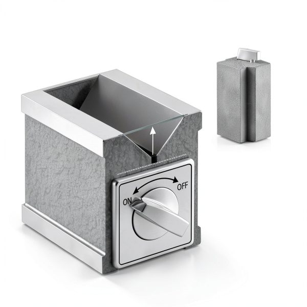 Magnetic V Block Otoolling 3-Side 2.875" High x 2.36" Wide x 3.5" Deep-1