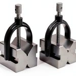 VME VB-1 V Block and Clamp Set 1" Capacity Hardened Steel for-0