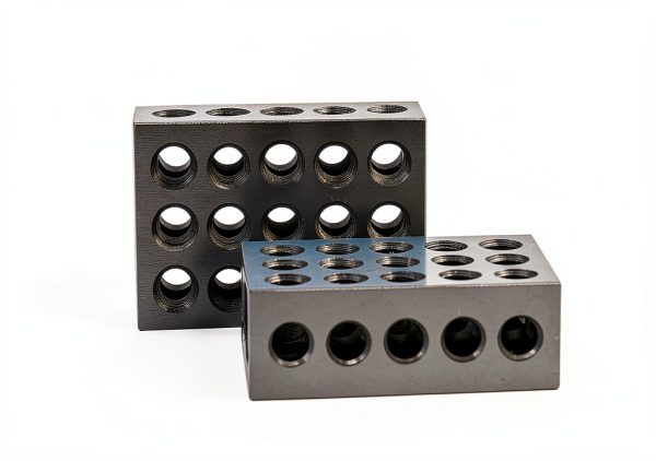 Shars 1-2-3 Precision Matched .0002" Pair Blocks w/23 Hole Set 303-5500 P]-0