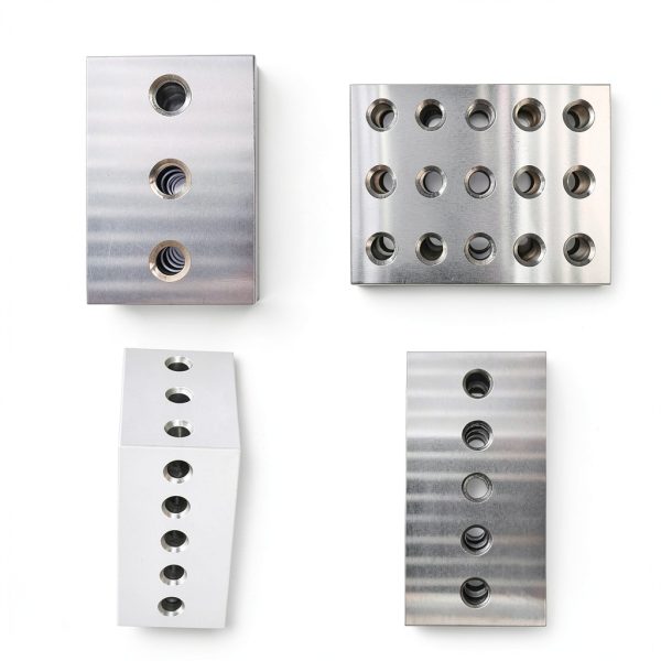 2-3-4 Blocks Matched Pair 23 Hole V Blocks TINVHY Hardened Steel 2x3x4-3