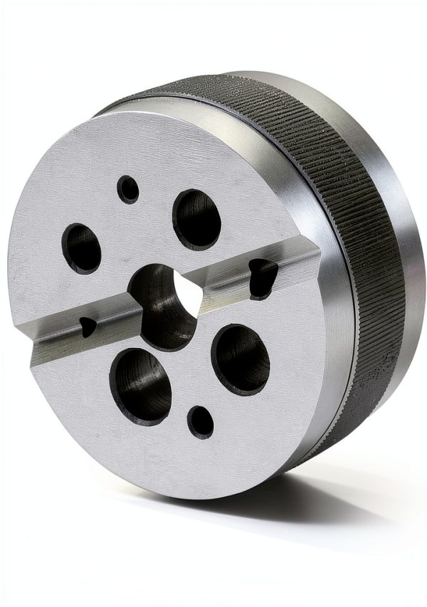 Machinists' Bench Block V Block by AI – 3" Diameter, 1/8‑5/8" Holes-0