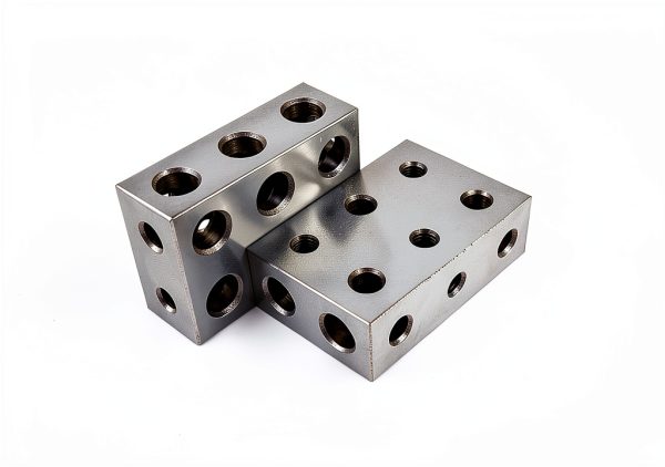 Taytools 770788 1-2-3 Blocks 11 Hole Universal Matched Pair (2 Each) Hardened Steel RC 56-60 Precision Ground-0