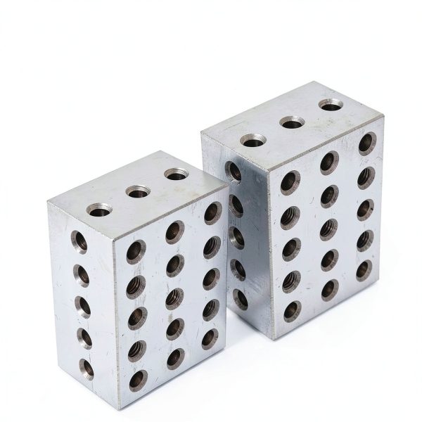 2-3-4 Blocks Matched Pair 23 Hole V Blocks TINVHY Hardened Steel 2x3x4-5